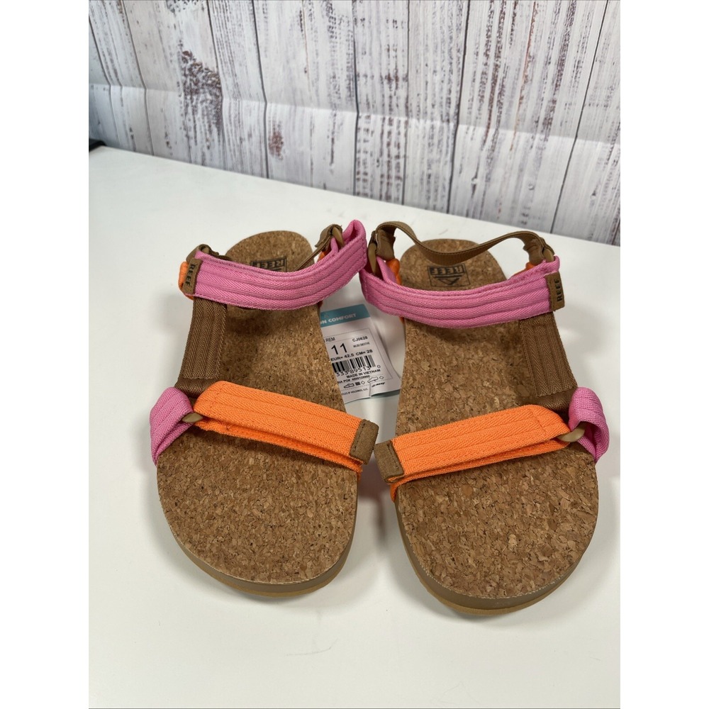 Reef Cushion Rem Womens Malibu Smoothie Sandals Pink Orange CJ0628 11